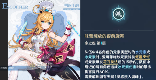 原神高性价比1命角色介绍