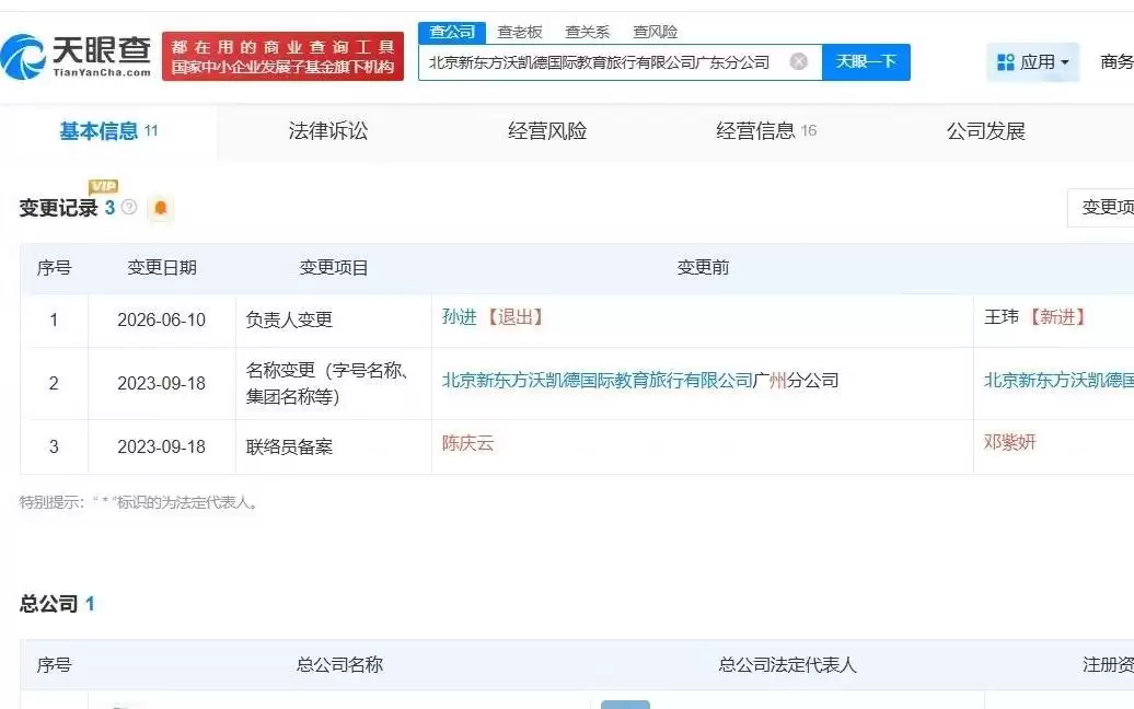 东方甄选CEO卸任新东方旗下一分公司负责人
