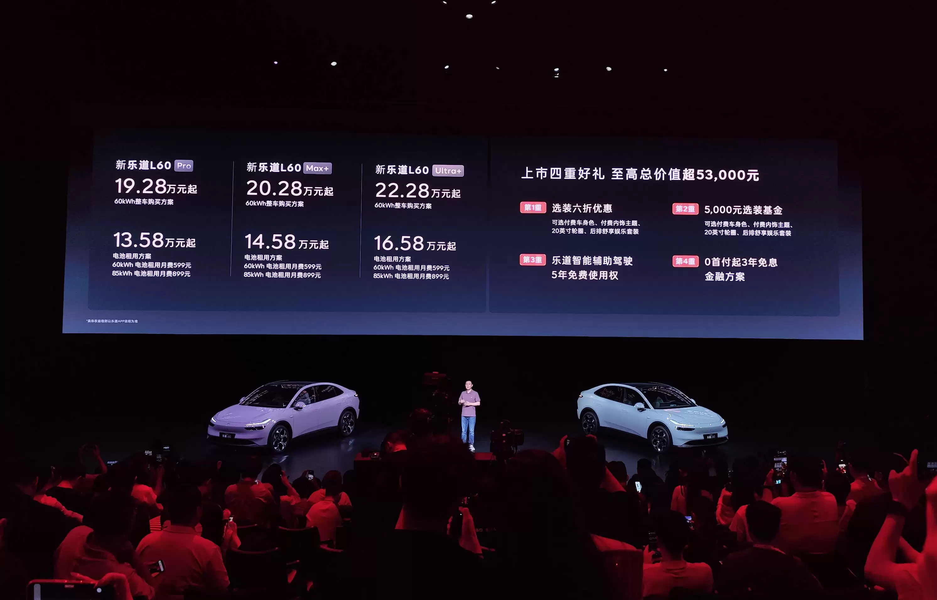 新款乐道L60上市！六大维度106项升级 租电方案13.58万元起售