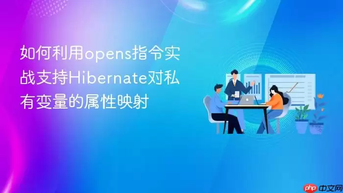 如何利用opens指令实战支持Hibernate对私有变量的属性映射