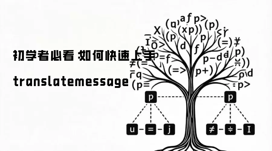 初学者必看:如何快速上手translatemessage