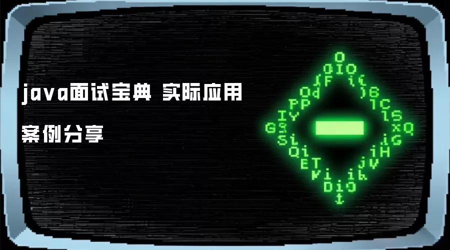 ja va面试宝典 实际应用案例分享