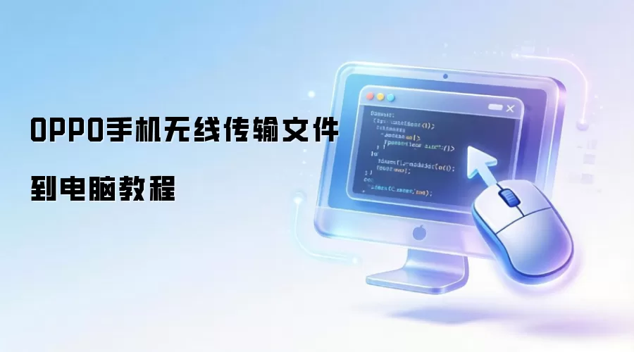 OPPO手机无线传输文件到电脑教程