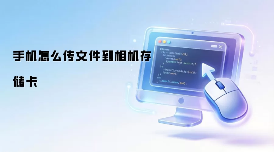 手机怎么传文件到相机存储卡