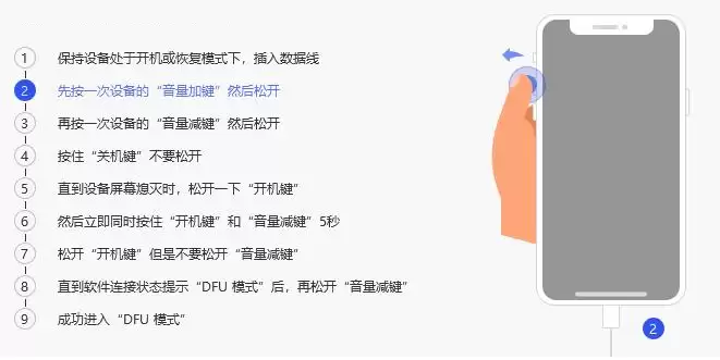 DFU模式连接识别