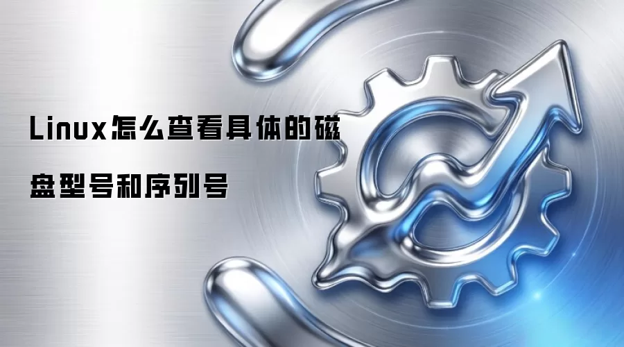 Linux怎么查看具体的磁盘型号和序列号