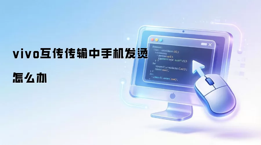 vivo互传传输中手机发烫怎么办