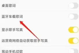 酷我音乐如何在汽车上显示歌词