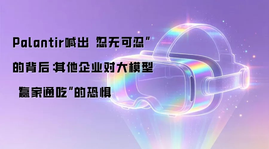 Palantir喊出“忍无可忍”的背后:其他企业对大模型“赢家通吃”的恐惧